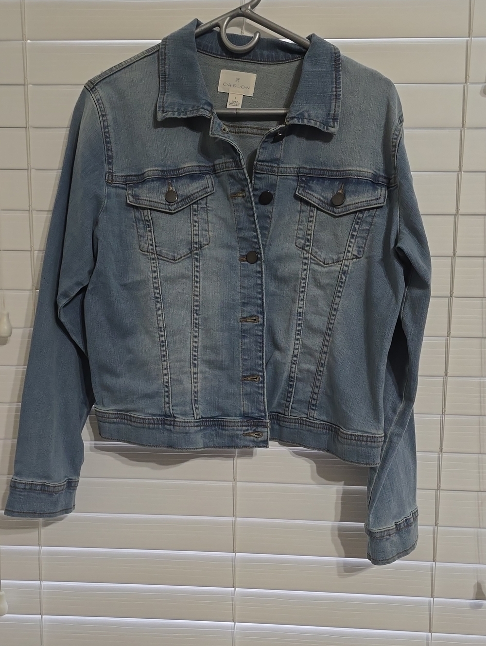 Caslon Light Blue Denim Trucker Jacket